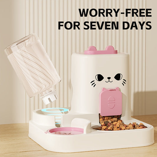 Automatic Cat Feeder and Water Dispenser Set