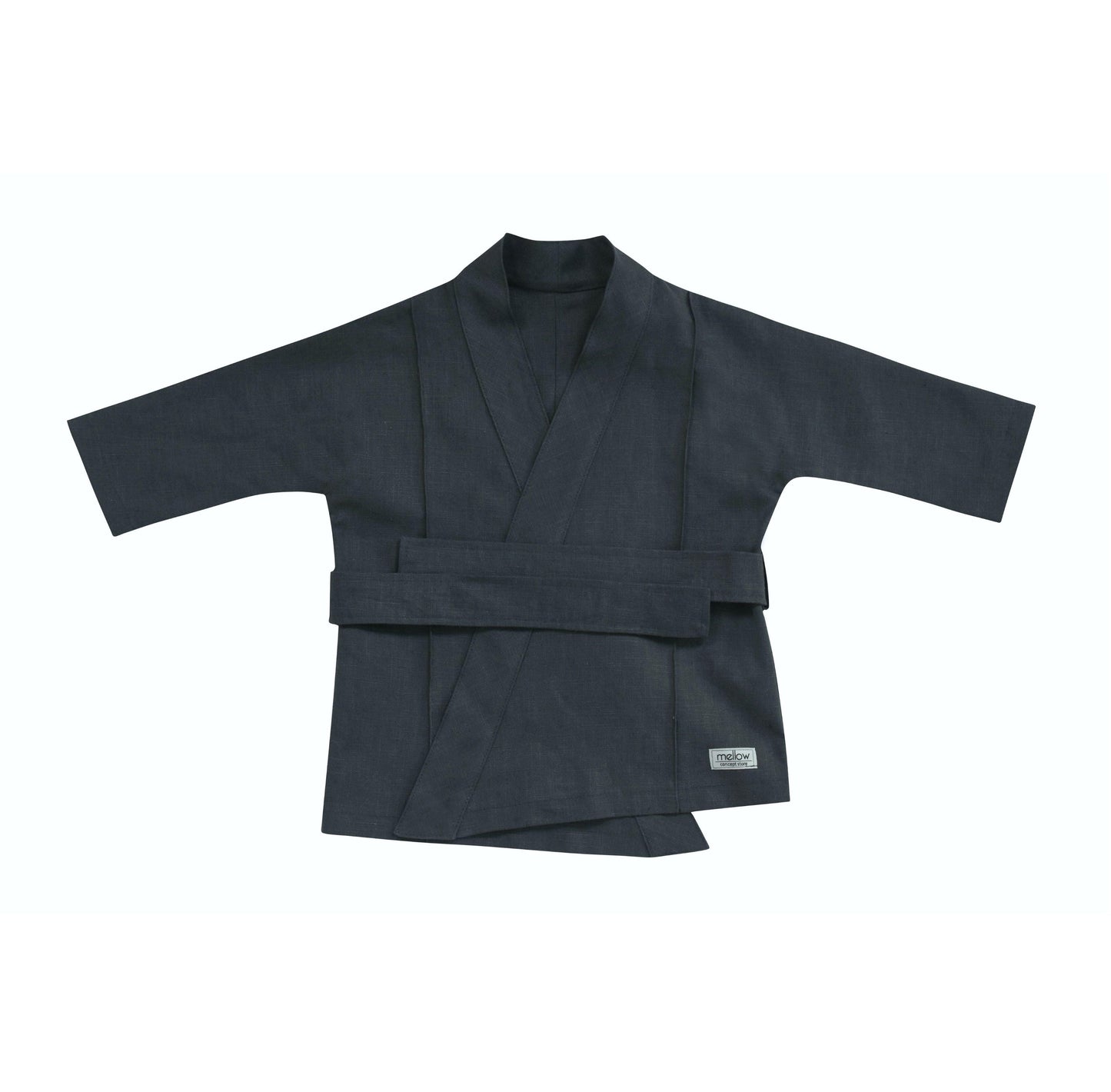 Ramie Baby/Kid Kimono - Charcoal